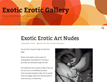 Tablet Screenshot of exoticeroticgallery.com